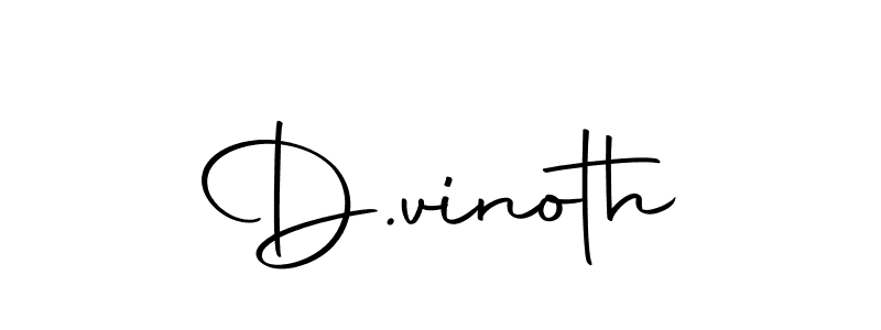 Also we have D.vinoth name is the best signature style. Create professional handwritten signature collection using Autography-DOLnW autograph style. D.vinoth signature style 10 images and pictures png