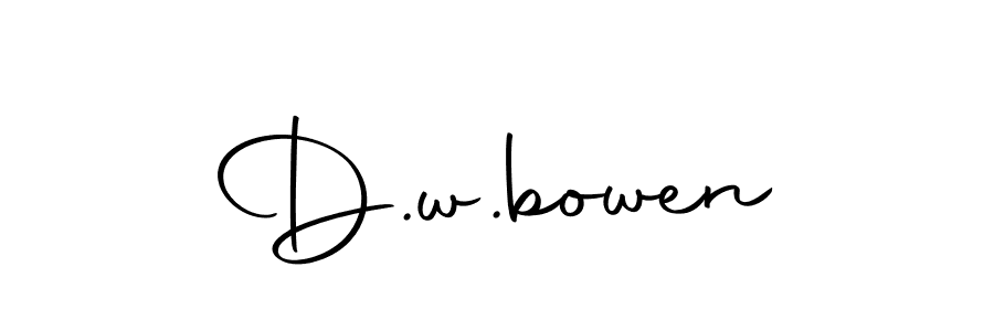 How to make D.w.bowen signature? Autography-DOLnW is a professional autograph style. Create handwritten signature for D.w.bowen name. D.w.bowen signature style 10 images and pictures png