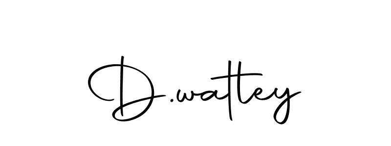 How to make D.watley signature? Autography-DOLnW is a professional autograph style. Create handwritten signature for D.watley name. D.watley signature style 10 images and pictures png