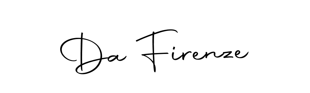 Design your own signature with our free online signature maker. With this signature software, you can create a handwritten (Autography-DOLnW) signature for name Da Firenze. Da Firenze signature style 10 images and pictures png