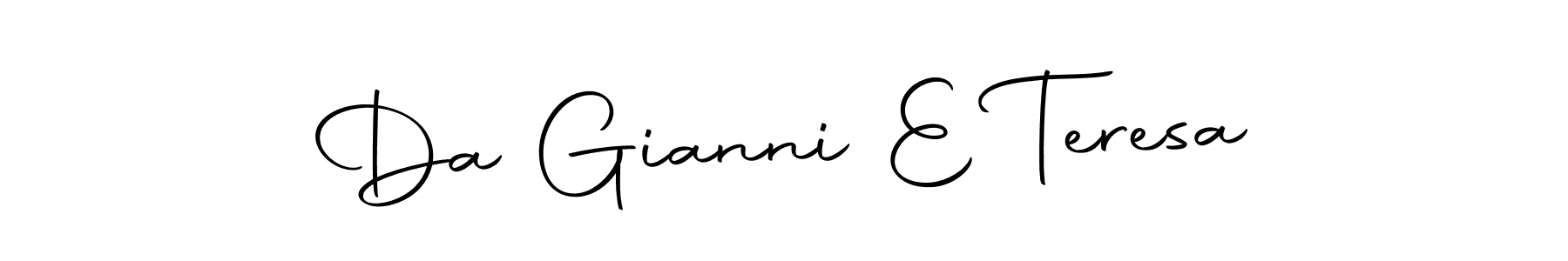 It looks lik you need a new signature style for name Da Gianni E Teresa. Design unique handwritten (Autography-DOLnW) signature with our free signature maker in just a few clicks. Da Gianni E Teresa signature style 10 images and pictures png