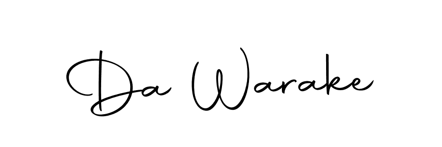 Also we have Da Warake name is the best signature style. Create professional handwritten signature collection using Autography-DOLnW autograph style. Da Warake signature style 10 images and pictures png