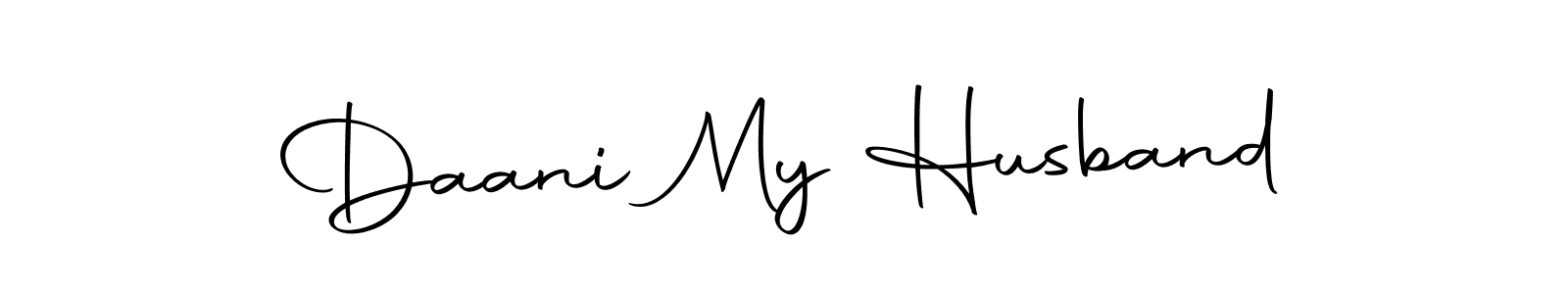 How to make Daani My Husband name signature. Use Autography-DOLnW style for creating short signs online. This is the latest handwritten sign. Daani My Husband signature style 10 images and pictures png