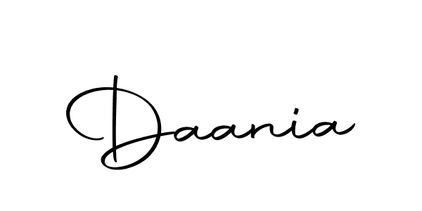 Use a signature maker to create a handwritten signature online. With this signature software, you can design (Autography-DOLnW) your own signature for name Daania. Daania signature style 10 images and pictures png