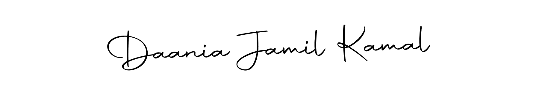 Use a signature maker to create a handwritten signature online. With this signature software, you can design (Autography-DOLnW) your own signature for name Daania Jamil Kamal. Daania Jamil Kamal signature style 10 images and pictures png