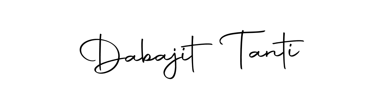 How to make Dabajit Tanti name signature. Use Autography-DOLnW style for creating short signs online. This is the latest handwritten sign. Dabajit Tanti signature style 10 images and pictures png