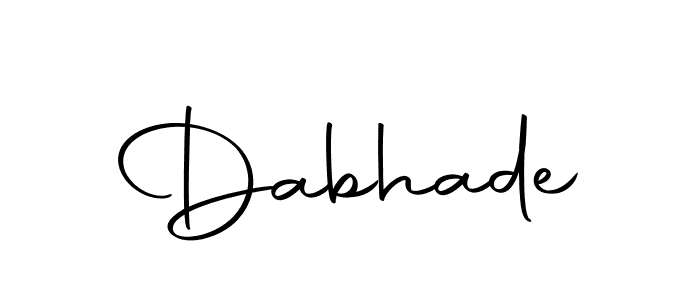 Design your own signature with our free online signature maker. With this signature software, you can create a handwritten (Autography-DOLnW) signature for name Dabhade. Dabhade signature style 10 images and pictures png