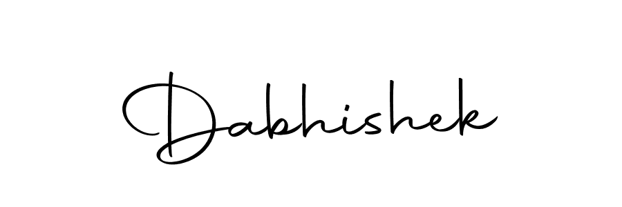 Dabhishek stylish signature style. Best Handwritten Sign (Autography-DOLnW) for my name. Handwritten Signature Collection Ideas for my name Dabhishek. Dabhishek signature style 10 images and pictures png