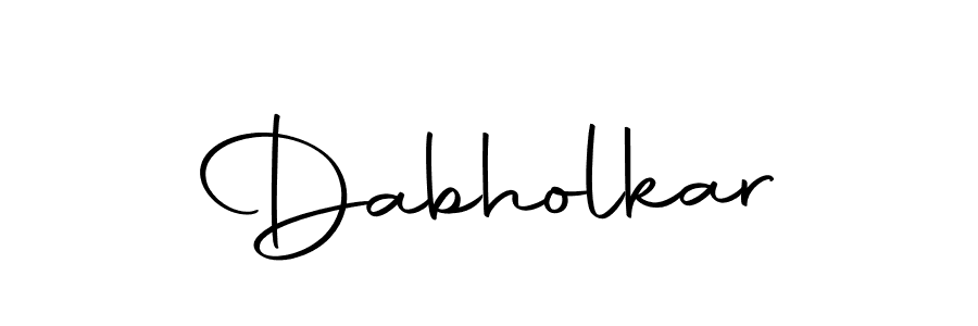 Make a beautiful signature design for name Dabholkar. Use this online signature maker to create a handwritten signature for free. Dabholkar signature style 10 images and pictures png