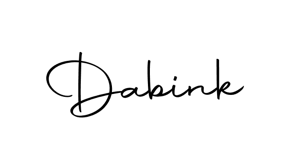 Make a beautiful signature design for name Dabink. With this signature (Autography-DOLnW) style, you can create a handwritten signature for free. Dabink signature style 10 images and pictures png