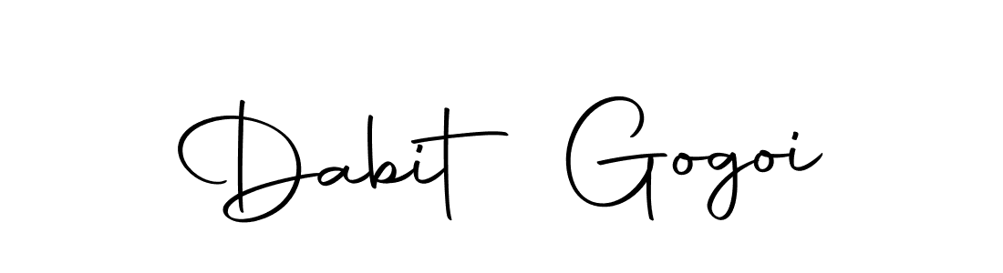 You should practise on your own different ways (Autography-DOLnW) to write your name (Dabit Gogoi) in signature. don't let someone else do it for you. Dabit Gogoi signature style 10 images and pictures png