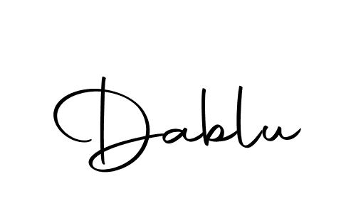 How to make Dablu signature? Autography-DOLnW is a professional autograph style. Create handwritten signature for Dablu name. Dablu signature style 10 images and pictures png