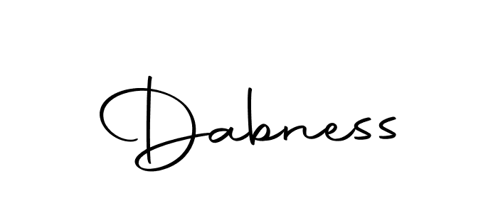 How to make Dabness name signature. Use Autography-DOLnW style for creating short signs online. This is the latest handwritten sign. Dabness signature style 10 images and pictures png