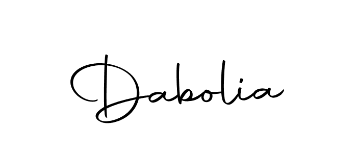 Create a beautiful signature design for name Dabolia. With this signature (Autography-DOLnW) fonts, you can make a handwritten signature for free. Dabolia signature style 10 images and pictures png