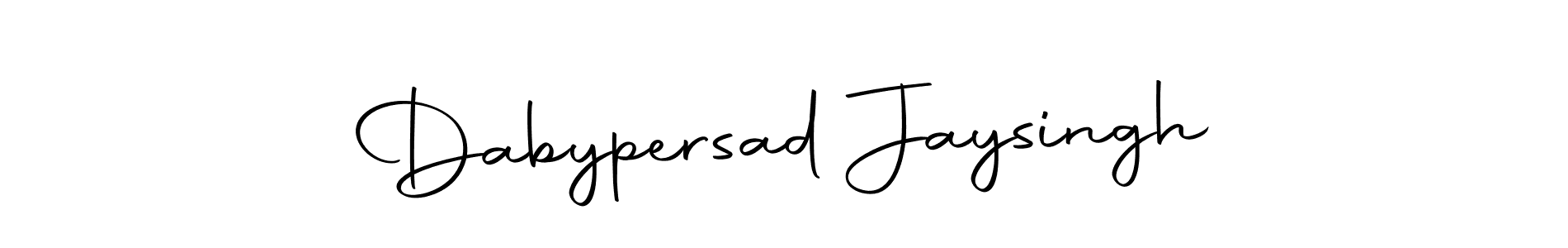 Make a short Dabypersad Jaysingh signature style. Manage your documents anywhere anytime using Autography-DOLnW. Create and add eSignatures, submit forms, share and send files easily. Dabypersad Jaysingh signature style 10 images and pictures png