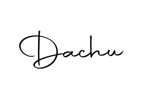 You should practise on your own different ways (Autography-DOLnW) to write your name (Dachu) in signature. don't let someone else do it for you. Dachu signature style 10 images and pictures png