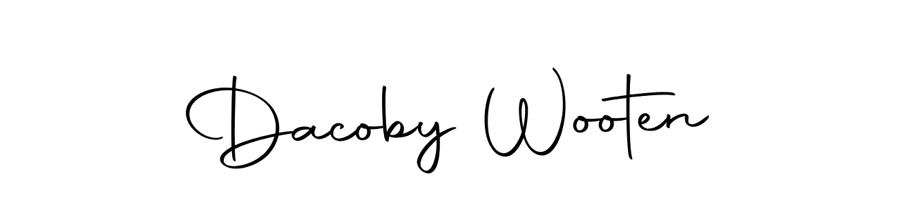 Make a short Dacoby Wooten signature style. Manage your documents anywhere anytime using Autography-DOLnW. Create and add eSignatures, submit forms, share and send files easily. Dacoby Wooten signature style 10 images and pictures png