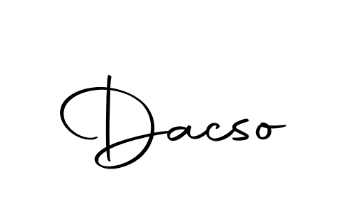 Make a short Dacso signature style. Manage your documents anywhere anytime using Autography-DOLnW. Create and add eSignatures, submit forms, share and send files easily. Dacso signature style 10 images and pictures png
