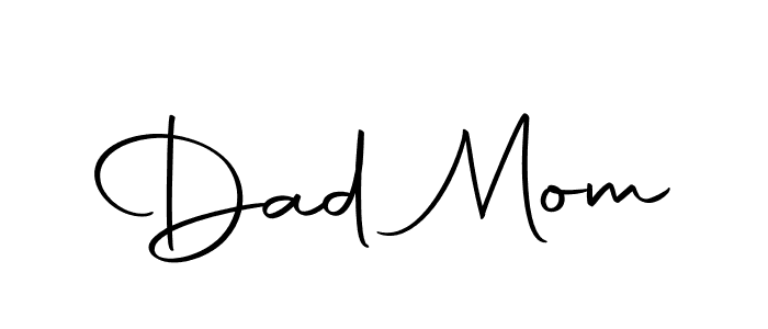 Make a beautiful signature design for name Dad Mom. With this signature (Autography-DOLnW) style, you can create a handwritten signature for free. Dad Mom signature style 10 images and pictures png