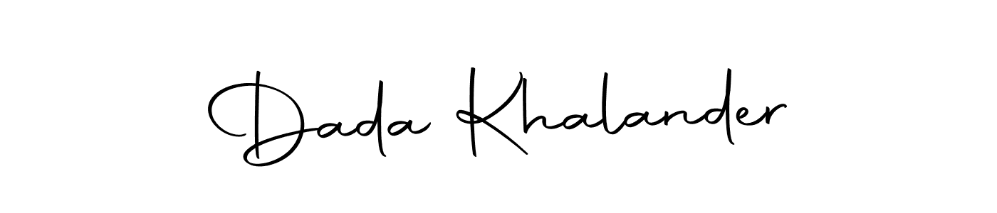 Design your own signature with our free online signature maker. With this signature software, you can create a handwritten (Autography-DOLnW) signature for name Dada Khalander. Dada Khalander signature style 10 images and pictures png