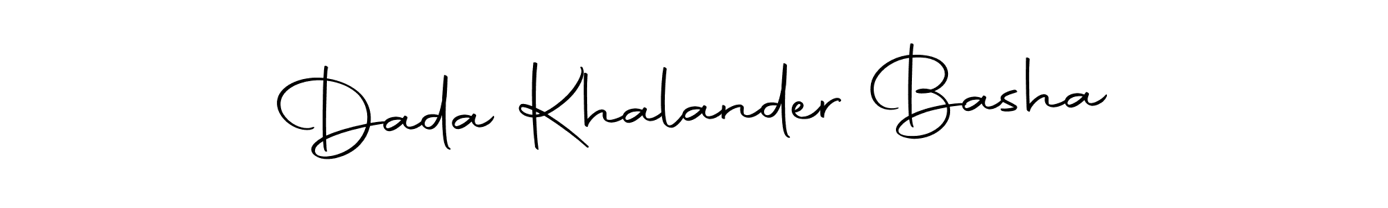 Make a beautiful signature design for name Dada Khalander Basha. Use this online signature maker to create a handwritten signature for free. Dada Khalander Basha signature style 10 images and pictures png