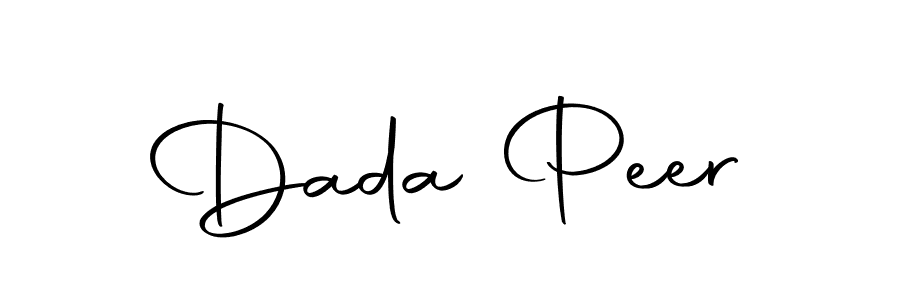 Use a signature maker to create a handwritten signature online. With this signature software, you can design (Autography-DOLnW) your own signature for name Dada Peer. Dada Peer signature style 10 images and pictures png