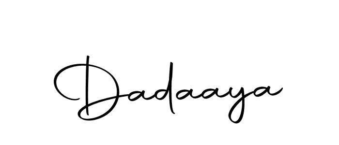 Create a beautiful signature design for name Dadaaya. With this signature (Autography-DOLnW) fonts, you can make a handwritten signature for free. Dadaaya signature style 10 images and pictures png