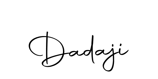 Design your own signature with our free online signature maker. With this signature software, you can create a handwritten (Autography-DOLnW) signature for name Dadaji. Dadaji signature style 10 images and pictures png