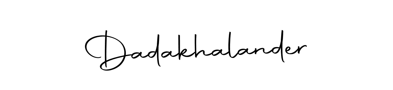 It looks lik you need a new signature style for name Dadakhalander. Design unique handwritten (Autography-DOLnW) signature with our free signature maker in just a few clicks. Dadakhalander signature style 10 images and pictures png