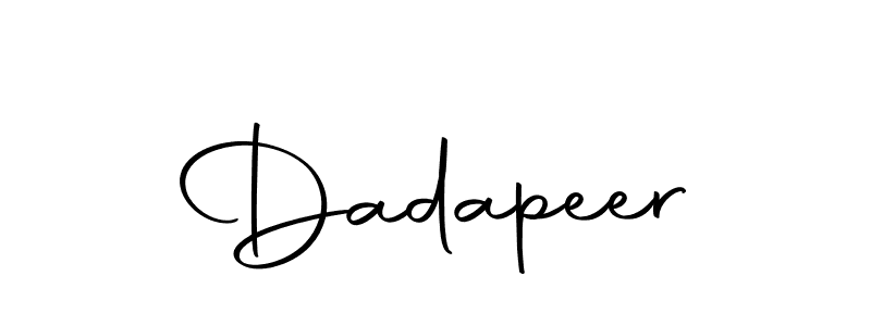 You should practise on your own different ways (Autography-DOLnW) to write your name (Dadapeer) in signature. don't let someone else do it for you. Dadapeer signature style 10 images and pictures png