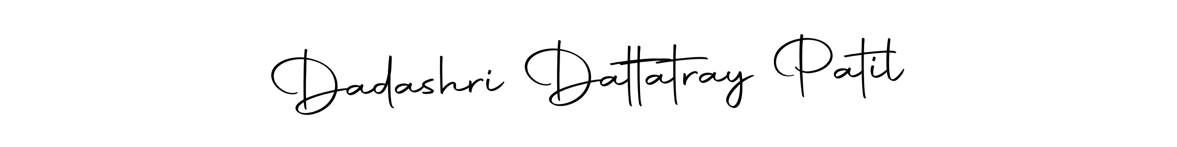 How to make Dadashri Dattatray Patil name signature. Use Autography-DOLnW style for creating short signs online. This is the latest handwritten sign. Dadashri Dattatray Patil signature style 10 images and pictures png