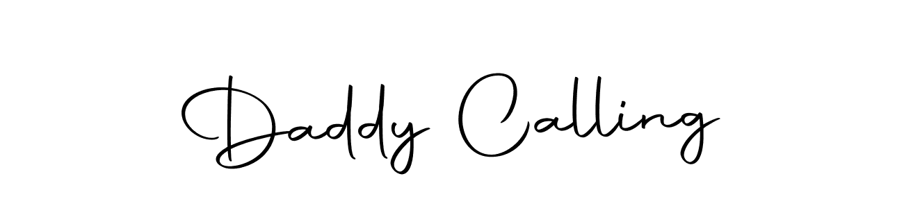 Create a beautiful signature design for name Daddy Calling. With this signature (Autography-DOLnW) fonts, you can make a handwritten signature for free. Daddy Calling signature style 10 images and pictures png