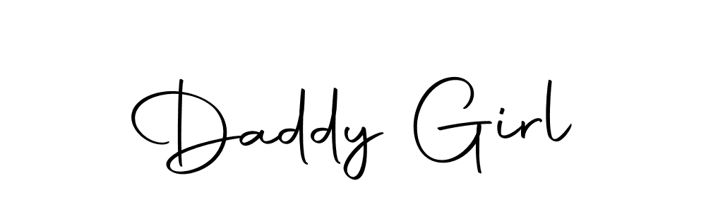 Use a signature maker to create a handwritten signature online. With this signature software, you can design (Autography-DOLnW) your own signature for name Daddy Girl. Daddy Girl signature style 10 images and pictures png