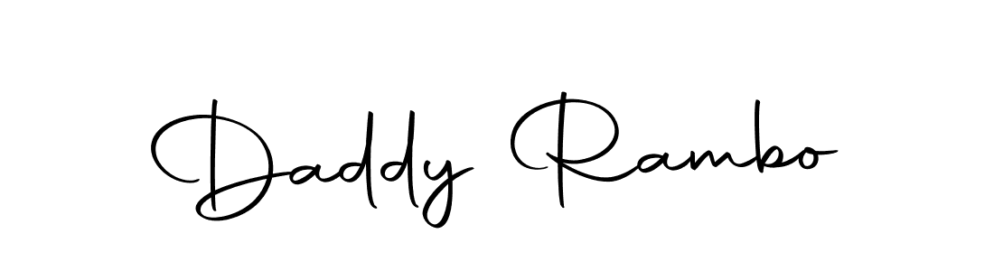 It looks lik you need a new signature style for name Daddy Rambo. Design unique handwritten (Autography-DOLnW) signature with our free signature maker in just a few clicks. Daddy Rambo signature style 10 images and pictures png