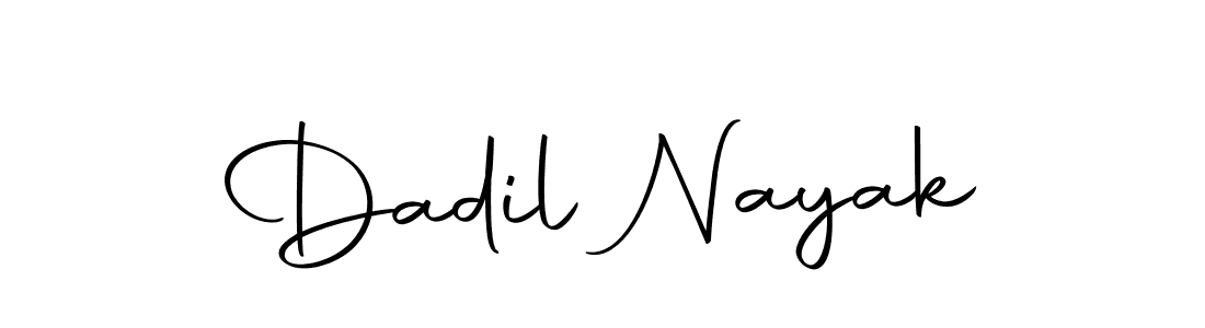 Create a beautiful signature design for name Dadil Nayak. With this signature (Autography-DOLnW) fonts, you can make a handwritten signature for free. Dadil Nayak signature style 10 images and pictures png