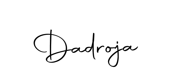 You can use this online signature creator to create a handwritten signature for the name Dadroja. This is the best online autograph maker. Dadroja signature style 10 images and pictures png