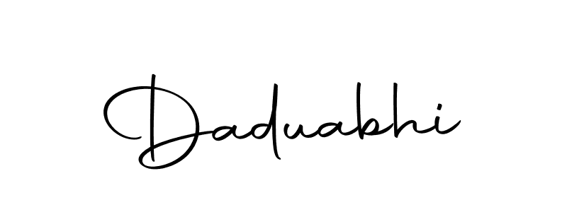 Also we have Daduabhi name is the best signature style. Create professional handwritten signature collection using Autography-DOLnW autograph style. Daduabhi signature style 10 images and pictures png