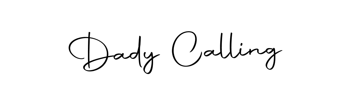 It looks lik you need a new signature style for name Dady Calling. Design unique handwritten (Autography-DOLnW) signature with our free signature maker in just a few clicks. Dady Calling signature style 10 images and pictures png