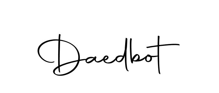 Similarly Autography-DOLnW is the best handwritten signature design. Signature creator online .You can use it as an online autograph creator for name Daedbot. Daedbot signature style 10 images and pictures png