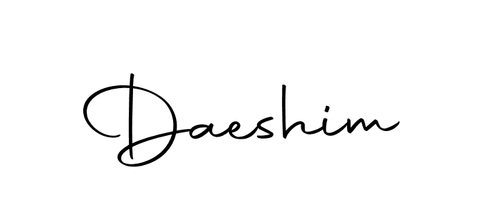 How to make Daeshim name signature. Use Autography-DOLnW style for creating short signs online. This is the latest handwritten sign. Daeshim signature style 10 images and pictures png