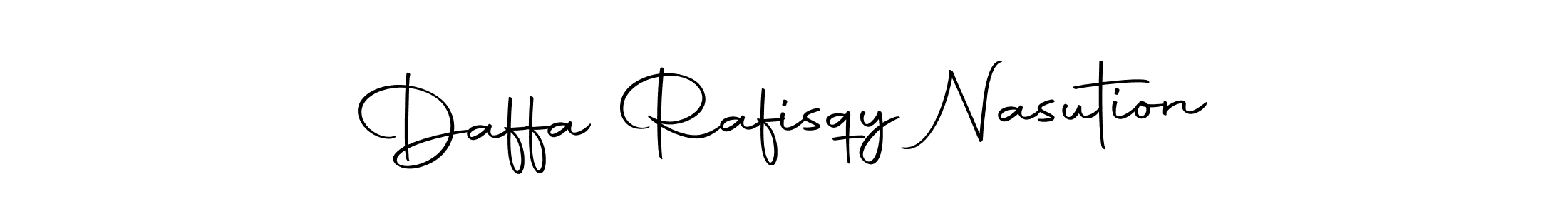 if you are searching for the best signature style for your name Daffa Rafisqy Nasution. so please give up your signature search. here we have designed multiple signature styles  using Autography-DOLnW. Daffa Rafisqy Nasution signature style 10 images and pictures png