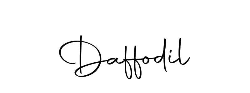 Design your own signature with our free online signature maker. With this signature software, you can create a handwritten (Autography-DOLnW) signature for name Daffodil. Daffodil signature style 10 images and pictures png