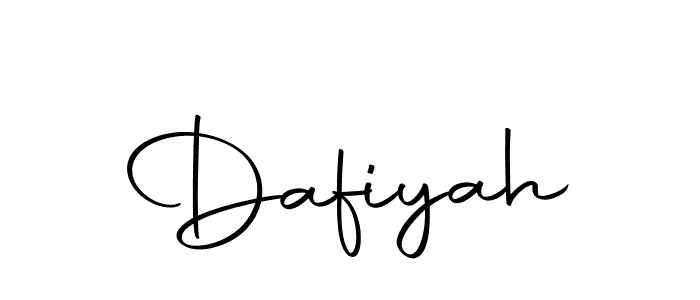 Design your own signature with our free online signature maker. With this signature software, you can create a handwritten (Autography-DOLnW) signature for name Dafiyah. Dafiyah signature style 10 images and pictures png