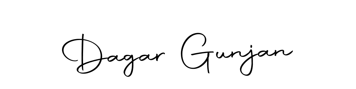 How to make Dagar Gunjan name signature. Use Autography-DOLnW style for creating short signs online. This is the latest handwritten sign. Dagar Gunjan signature style 10 images and pictures png