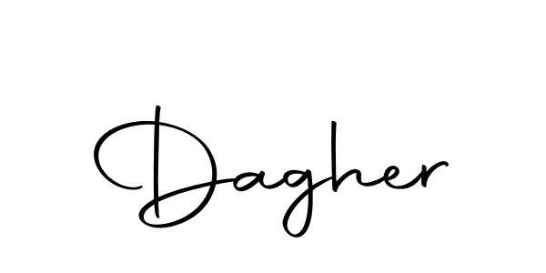 You can use this online signature creator to create a handwritten signature for the name Dagher. This is the best online autograph maker. Dagher signature style 10 images and pictures png