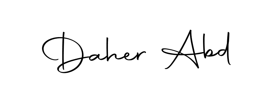 The best way (Autography-DOLnW) to make a short signature is to pick only two or three words in your name. The name Daher Abd include a total of six letters. For converting this name. Daher Abd signature style 10 images and pictures png