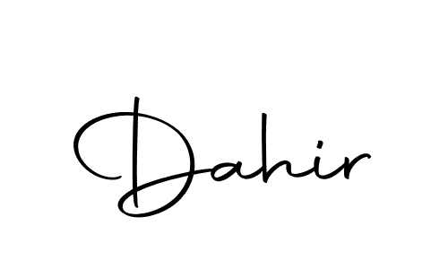 Use a signature maker to create a handwritten signature online. With this signature software, you can design (Autography-DOLnW) your own signature for name Dahir. Dahir signature style 10 images and pictures png