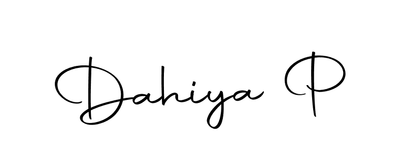 The best way (Autography-DOLnW) to make a short signature is to pick only two or three words in your name. The name Dahiya P include a total of six letters. For converting this name. Dahiya P signature style 10 images and pictures png