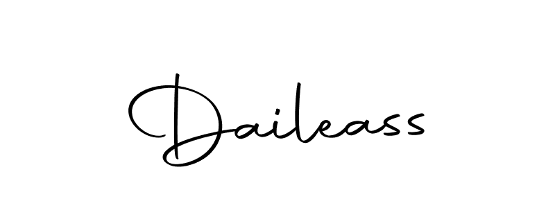 Design your own signature with our free online signature maker. With this signature software, you can create a handwritten (Autography-DOLnW) signature for name Daileass. Daileass signature style 10 images and pictures png