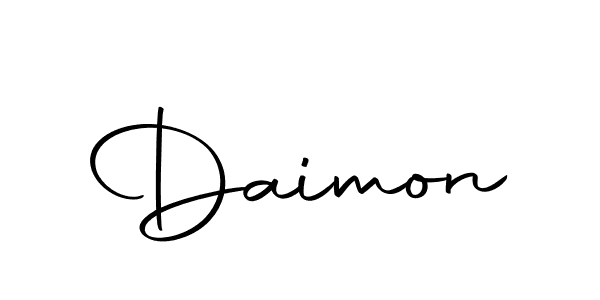 Design your own signature with our free online signature maker. With this signature software, you can create a handwritten (Autography-DOLnW) signature for name Daimon. Daimon signature style 10 images and pictures png